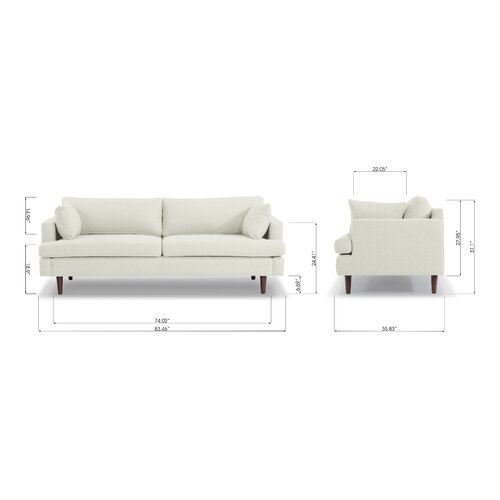 Laguna 83'' Upholstered Sofa & Reviews | AllModern